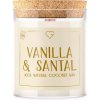 Goodie Sviečka s dreveným praskajúcim knôtom - Vanilla & Santal 160 g