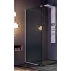 AQUATEK X-FAKTOR F1 80cm pevná sprchová stena do kombinácie, profil biely, sklo gray, XFAKTORF1BI8066