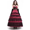 Devil Fashion šaty Red Gothic Sexy Retro