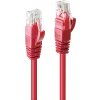 LINDY 48040 RJ45 sieťové káble, prepojovacie káble CAT 6 U/UTP 30.00 m červená 1 ks; 48040