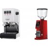 Gaggia New Classic EVO BC, white + Eureka Atom W 75, ferrari red