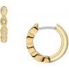 Fossil Pozlátené kruhové náušnice s kryštálmi Ellis JF04913710