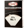 MOCCAMASTER Papierové filtre Nr 1 80 ks (Papierové filtre Moccamaster Filter No.1, 80ks)
