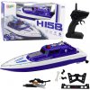 Policajný motorový čln na diaľkové ovládanie modrý