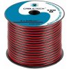 Kabel dvojlinka Cabletech 2x 0,5 mm / 100m černo-rudá