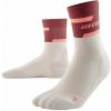 CEP The Run Mid Cut Compression Socks 4.0 vysoké ponožky dámské Barva: red/off white, Velikost: IV