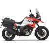 SHAD Kompletná sada bočných čiernych hliníkových kufrov TERRA BLACK , 36L/36/ bočné kufre, vrátane montážnej sady SHAD SUZUKI DL 1000 V-Strom/ DL 1050 V-Strom