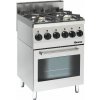 BARTSCHER Plynový sporák 4 horáky s elektrickou rúrou, 600x600x900 mm | BARTSCHER, 600 Imbiss