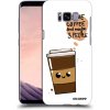 Picasee silikónový čierny obal pre Samsung Galaxy S8 G950F - Cute coffee
