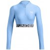 Dámska funkčná mikina na zips Under Armour HEATGEAR RIB 1/4 ZIP LS W modrá 1388692-465 - M