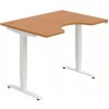 Pracovný stôl Motion Ergo, ZO, 2S, 120x70,5-120,5x90 cm, jelša/biela - 1 kus - 1 KS - základné - 60 mesiacov - elektrický polohovateľný - stôl - 90 cm - Hobis - 120 cm - Motion Ergo - 70,5 - 120,5 cm