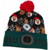 STREND PRO Čiapka so svetlom X-MAS zeleno-čierna L 3133511