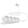 CONNECT IT Predlžovací kábel IT 230 V, 4 zásuvky, 3 m, bez vypínača (biely)