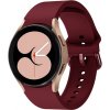 VSETKONAMOBIL 47961 SILICONE Remienok Samsung Galaxy Watch 4 (40 / 44mm) 4 Classic (42 / 46mm) tmavočervený