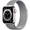 SES Elegantný kovový pásik pre chytré hodinky Apple Watch SE 44 mm (2022) - strieborný 11741
