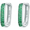 Olivie Strieborné obdĺžnikové náušnice GREEN 7881 Ag 925; ≤1,8 g.