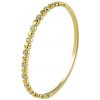 Marc Malone Elegantný pevný náramok s čírymi kryštálmi Nyra Gold MCB260845G