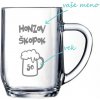 Pieskovaný polliter na pivo Honzov škopok