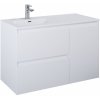 Elita Split skrinka 100x45.8x63.5 cm závesná kúpeľňová skrinka pod umývadlo biela RE011006055290