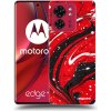 Picasee silikónový prehľadný obal pre Motorola Edge 40 - Red black