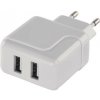 EMOS Duálny USB adaptér do siete+micro USB kabel + USB-C redukcia