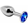 Alive Mini Metal Butt Plug Anal Pleasure Blue L