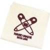 Pro Háčkování Látková cedulka Handmade bílá natural se spínacími špendlíky