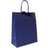 Papierová taška stáčané ušká modrá