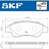 SKF Sada brzdových platničiek kotúčovej brzdy VKBP 80037