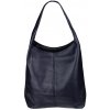 NovaKabelka.sk Camila Blu Scura kožená talianska kabelka modrá