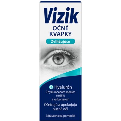 VIZIK Očné kvapky Zvlhčujúce hyalurón 10 ml