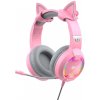 Havit GAMENOTE H2232D RGB USB+3,5 mm herné slúchadlá H2233d-pink