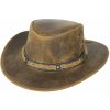 Klobúk kožený Rugged Earth Williams - hnedý, XL