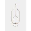 ferm LIVING Závesný svietnik Deco mosadzný ovál - 5749