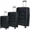 Set kufrov PREMIUM 3-dielny čierny