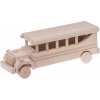DREVENÝ AUTOBUS RETRO AUTO HRAČKA EKO!