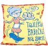 GiftyCity Obliečka na vankúš 40 x 40 cm, mikroplyš, Najlepšia babička