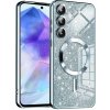 Techsuit Luxury Glitter MagSafe puzdro pre Samsung Galaxy A55 5G – svetlomodré