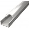 Hliníkový profil SIMPLE MEDIUM 19,7x10mm - Strieborný (Kompatibilné difúzory a iné montážne príslušenstvo nájdete dole pod popisom produktu)