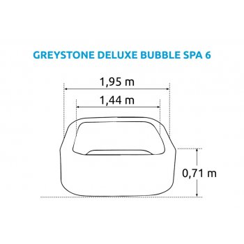 Marimex Greystone Deluxe Bubble Spa 6 11400263