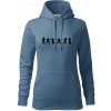Karate postavy - Mikina dámská Cape s kapucí - XS ( Denim )