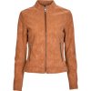 Desigual Kožené bundy CHAQ_DETROIT Hnedá