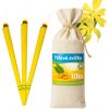 Telové sviečky v plátenom vrecku - 10 ks - ylang ylang