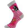 Detské froté ponožky Krtko - 25-29 / malinová