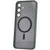 TopQ Zadný kryt Glitter Magsafe pre Samsung S24 FE čierny čiry