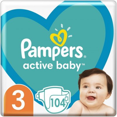 Pampers Active Baby 3 104 ks