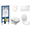 Cenovo zvýhodnený závesný WC set Geberit do ľahkých stien / predstenová montáž + WC S-Line Pro 111.355.00.5ND5