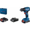 Aku vŕtací skrutkovač Bosch GSR 185-LI (2x 2,0Ah) 06019K3000