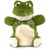 Plyšová žabka na bábkové divadlo Frog Puppet Histoire d’ Ours zelená 24 cm od 0 mes
