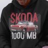 Mikina s potlačou ŠKODA 1000 MB Pánsky Čierna XL